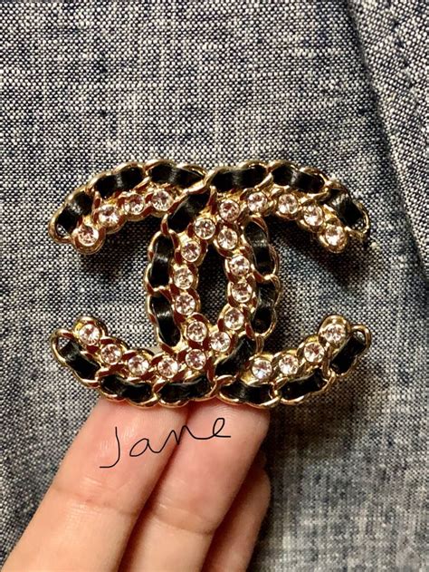 chanel pearl brooch replica|knock off chanel brooch.